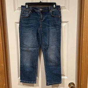 INC International Concepts Skinny Leg Curvy Fit Crop Jeans, Size 2